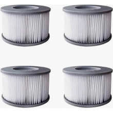Set van 4 filterpatronen voor opblaasbare zwembaden en moderne spa's, verbeterde vervangingsfilters.