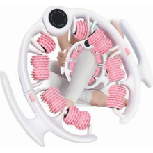 Massageroller voor de benen, 360 graden spiertherapie en lymfedrainage, cellulitisroller voor de benen, roze