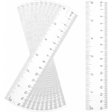 Set van 12 transparante plastic linialen van 15 cm, flexibele meetlinialen voor school, kantoor en thuis.