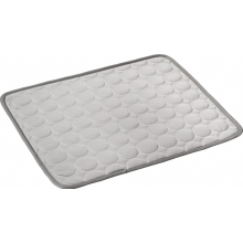 Zelfkoelende mat voor honden, katten en konijnen, antislip grijze koelmat, groot XL 70 x 100 cm