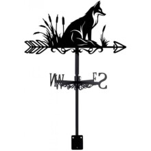 (Fuchs Reed) Cat Weathervane Wind Direction Indicator Decorative Garden Stake Farmhouse Barn SUPERDANT