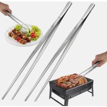 30 cm ruostumattomasta teräksestä valmistetut keittiöpinsetit, pitkät paistopihdit tarjoiluun, grillaukseen, paistamiseen ja uunissa paistam