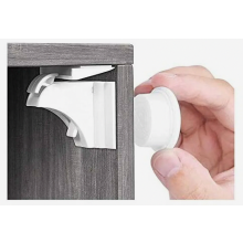 Magnetic Cabinet Locks for Baby Safety, 10 Locks with 2 Keys, Invisible Child Proofing for Cabinets and Drawers