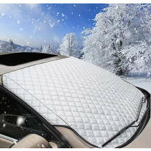Foldable Car Windscreen Cover, 150 x 100 cm Winter Frost Guard and Sun Shade for Snow, Ice and Heat