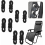 Replacement Elastic Cords for Zero Gravity Chairs, 8 Pack, 240 cm and 150 cm Bungee Laces, Black 1
