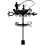 (Kleinbootfischen) Cat Weathervane Wind Direction Indicator Decorative Garden Stake Farmhouse Barn SUPERDANT 1