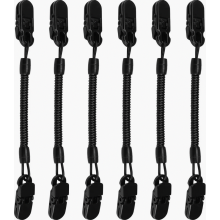 Set van 6 winddichte petclips, verstelbare pethouders voor vissen, varen, golfen, zeilen en reizen.