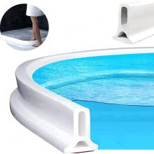 Zelfklevende siliconen douchedrempelstrip, 200 cm flexibele waterstopper voor badkamer en douchecabine
