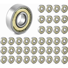 Verpakking van 40 stuks 608ZZ kogellagers, 8 x 22 x 7 mm dubbel afgeschermde metalen diepgroeflagers voor skateboards en inline skates