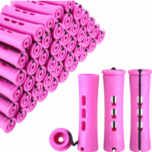 120 Pcs Medium Perm Rods 0.75 Inch Hair Rollers with Elastic Bands for Natural Long or Short Hair Styling