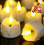 12 Pack LED Tea Lights with Timer, 3D Flickering Flame Flameless Candles, Warm White Home Table Decor 1
