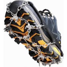 19-Tooth Stainless Steel Crampons for Hiking Boots, Anti-Slip Shoe Spikes for Men, Women and Kids
