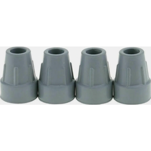4 Pack Non Slip Rubber Crutch Tips, 19 mm Replacement Ferrules for Walking Sticks and Mobility Aids 2