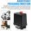 220V Air Compressor Pressure Switch, 4-Port Pressure Control Valve Regulator for Quick Pressure Relief 3