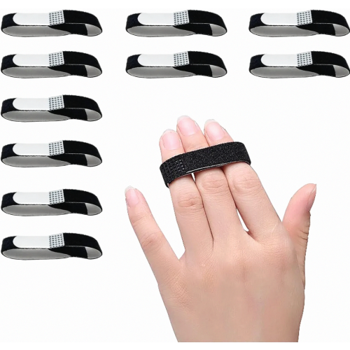 10 Pack Adjustable Trigger Finger Splints and Toe Correctors, Breathable Supports for Fingers and Overlapping Toes