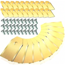 45 Titanium Robotic Lawnmower Replacement Blades, 3 g, 0.75 mm, Spare Mower Blades for Garden Maintenance