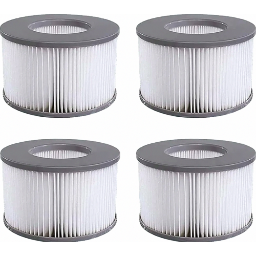 Replacement Hot Tub Filter Cartridges, Water Filter for Inflatable Spa Pools, Improved Version, Pack of 4