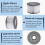 Replacement Hot Tub Filter Cartridges, Water Filter for Inflatable Spa Pools, Improved Version, Pack of 4 3