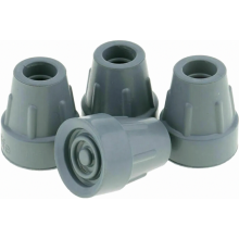 4 Pack Non Slip Rubber Crutch Tips, 19 mm Replacement Ferrules for Walking Sticks and Mobility Aids
