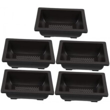 YARNOW 5 Pack Seed Starter Pots with Drainage for Orchids Bulbs Indoor Outdoor Gardening
