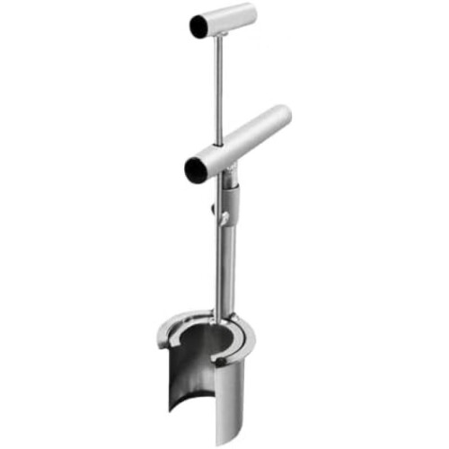 Stainless Steel Bulb Planter Tool, Manual Hole Digger with Handle for Flower Bulbs, Yard
