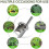 Stainless Steel Bulb Planter Tool, Manual Hole Digger with Handle for Flower Bulbs, Yard 5