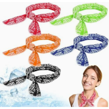 Confezione da 5 asciugamani rinfrescanti, fascia per il collo e fascia per capelli, sciarpe sportive rinfrescanti per uomo e donna, colori r