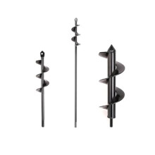 (4 x 22 cm, 4 x 45 cm, 8 x 25 cm) Spiral Garden Auger Drill Bit for Flower Boxes, Hex Shaft Bulb Planter, Hole Digger 9x25cm