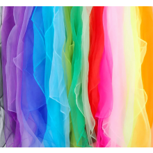 Confezione da 20 sciarpe colorate da giocoleria, quadrate in chiffon, 60 x 60 cm, ideali per asilo nido, danza e ginnastica.