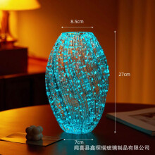 (white) Luminous Hydroponic Vase Maltose Glass Flower Holder Elegant Tabletop Decor for Dining Living Room Clear