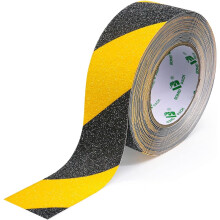 Stair Anti Slip Tape 5cm x 10m Yellow Black Safety Marking Tape, Strong Adhesive Warning Tape for Stairs Steps Ramps and Scaffolding