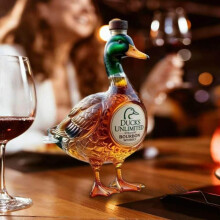 (1;transparent) Borosilicate Glass Whiskey Bottle Animal Decanter 750ml Liquor Wine Bottle Home Decor