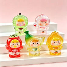 (5pc) Glow Bubble Fruit DIY Charms Transparent Sequin Bag Resin Accessories