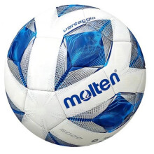 (blue) Molten Soccer Ball Size 5 4 3 Machine Stitched TPU Soft Leather for Kids Students Training