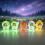 (5pc) Glow Bubble Fruit DIY Charms Transparent Sequin Bag Resin Accessories 2