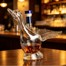 (Transparent wild goose) Grey Goose 30th Anniversary Limited Edition Vodka Bottle Collectible Decorative Bottle Clear