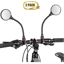 (single opp pack) Bike Mirror Universal Adjustable Long Pole Flexible Hose Rearview Mirror for Bicycle Ebike Mountain Bike