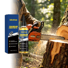 (100ML) JAKEHOE Chainsaw Lubricating Oil, Even Film Wear Resistant Anti-Rust, for All Industrial & Home Chainsaw Maintenance, Clear, 250ml