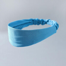(gray) Cooling Sports Headband Sweatband Moisture Wicking Breathable Hairband for Running Gym Basketball Badminton Men Women