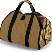 Brennholzsack, Brennholzträger, Brennholztragetasche, Brennholz, Holzkorb, Brennholzsack, große Tragetasche für Holz, Canvas, strapazierfähiges