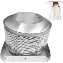 (Brennnetz und Sockel) Patio Heater Replacement Burner Mesh & Base Screen for 4-Sided Pyramid Glass Tube Propane Heaters