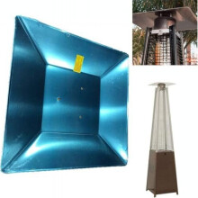 (Reflektorschild) Patio Heater Replacement Burner Mesh & Base Screen for 4-Sided Pyramid Glass Tube Propane Heaters