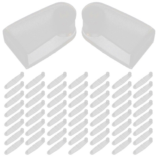 100Pcs Plastic Keychian Clips Plastic Foldable Clips Folding Clip Plastic Folding Clip Plastic Clip