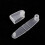 100Pcs Plastic Keychian Clips Plastic Foldable Clips Folding Clip Plastic Folding Clip Plastic Clip 3