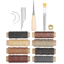 37Pcs Leather Sewing Kit with Needles & Thread, Hand Repair Tools for DIY Craft