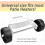 Patio Heater Wheels Set, Universal Replacement Caster Kit for Mobile Outdoor Heaters, Silver Roller Wheel Accessories with Bracket 5