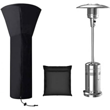 OULONGER Patio Heater Cover Waterproof with Zipper, Dustproof Snow-Resistant Freestanding Heater Cover, 89 x 33 x 19 in
