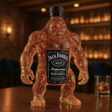 Bigfoot Whiskey Bottle Creative Glass Bottle 50ml Mini Decorative Bottle Clear 6 Pack New