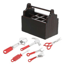 Mini Toolbox Decor Mini House Repairing Tools for Kids 1Set