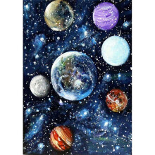 DIY 5D Planets Square Diamond Painting Full Drill Diamond Art by Numbers Kit, Universe Diamond Painting Kit for Adults, for mother/girl gift